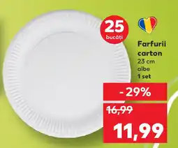 Kaufland Farfurii carton Ofertă