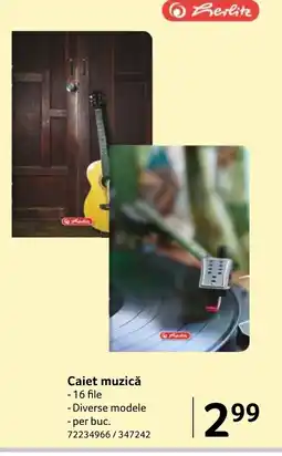 Selgros Caiet muzică - 16 file Ofertă