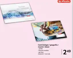 Selgros Caiet biologie / geografie / muzică / desen Ofertă