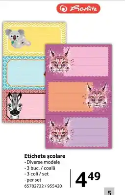 Selgros Etichete şcolare Ofertă