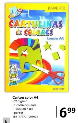 Selgros Carton color A4 Ofertă