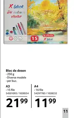Selgros Bloc de desen Ofertă