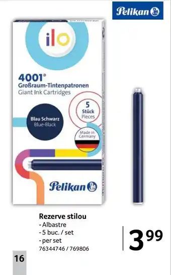 Selgros Rezerve stilou Ofertă