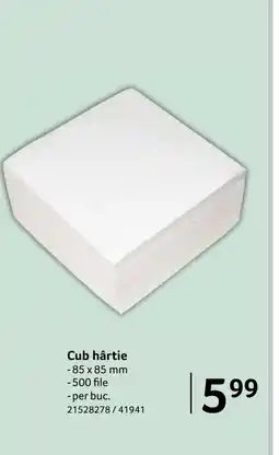 Selgros Cub hârtie Ofertă