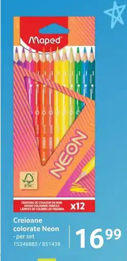Selgros Creioane colorate Neon Ofertă