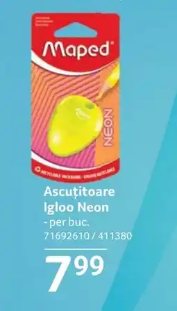 Selgros Ascuţitoare Igloo Neon Ofertă