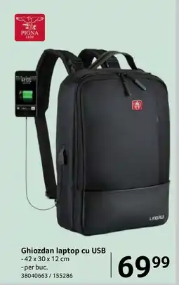 Selgros Ghiozdan laptop cu USB Ofertă