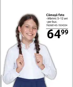 Selgros Cămașă fete Ofertă