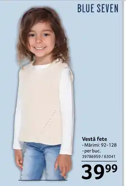Selgros Vestă fete Ofertă