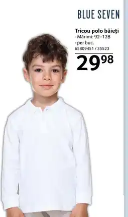 Selgros BLUE SEVEN Tricou polo băieți Ofertă