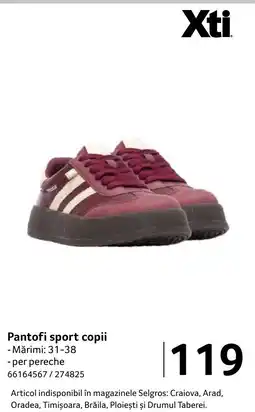 Selgros Pantofi sport copii Ofertă