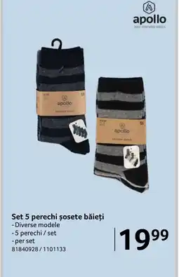Selgros Set 5 perechi șosete băieți Ofertă