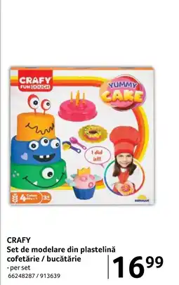 Selgros CRAFY Set de modelare din plastelinǎ cofetărie / bucătărie Ofertă