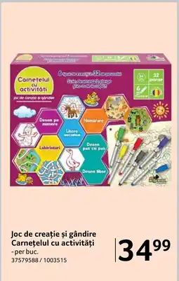 Selgros Joc de creație și gândire Carnețelul cu activități Ofertă
