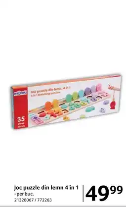 Selgros Joc puzzle din lemn 4 în 1 Ofertă