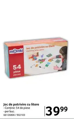 Selgros Joc de potrivire cu litere Ofertă