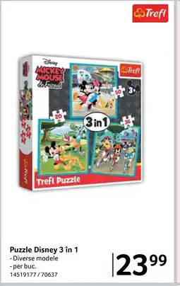 Selgros Puzzle Disney 3 în 1 Ofertă