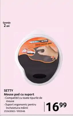 Selgros SETTY Mouse pad cu suport Ofertă