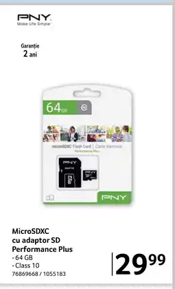 Selgros MicroSDXC cu adaptor SD Performance Plus Ofertă
