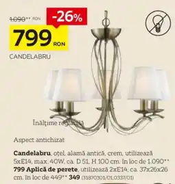 XXXLutz Candelabru Ofertă