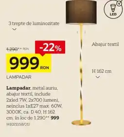 XXXLutz Lampadar Ofertă