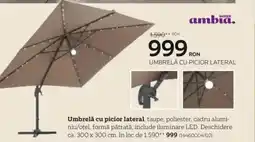 XXXLutz Umbrelă cu picior lateral Ofertă