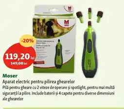 Fressnapf MOSER Aparat electric pentru pilirea ghearelor Ofertă