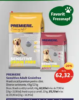 Fressnapf PREMIERE Sensitive Adult Grainfree Ofertă