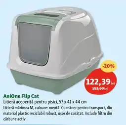 Fressnapf AniOne Flip Cat Litieră acoperită pentru pisici Ofertă