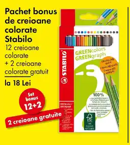 TEDI Pachet bonus de creioane colorate Stabilo Ofertă