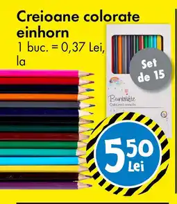 TEDI Creioane colorate Einhorn Ofertă