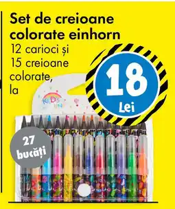 TEDI Set de creioane colorate Einhorn Ofertă