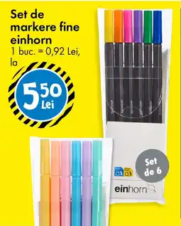 TEDI Set de markere fine Einhorn Ofertă