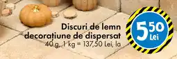 TEDI Discuri de lemn decorațiune de dispersat Ofertă