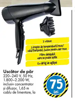 TEDI Uscător de păr Ofertă