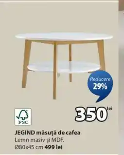 JYSK JEGIND măsuţă de cafea Ofertă