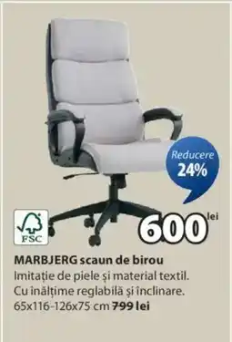 JYSK MARBJERG scaun de birou Ofertă