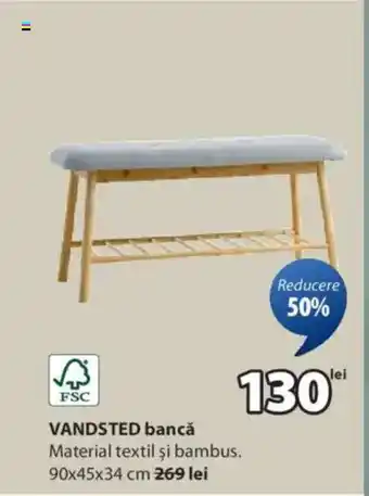 JYSK VANDSTED bancă Ofertă