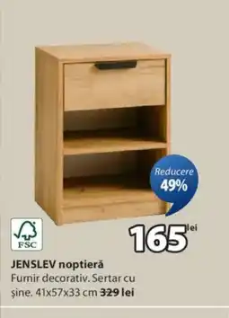 JYSK JENSLEV noptieră Ofertă