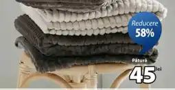 JYSK HAGTORN pătură din fleece Ofertă