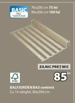 JYSK BALFJORDEN BA5 somierǎ Ofertă