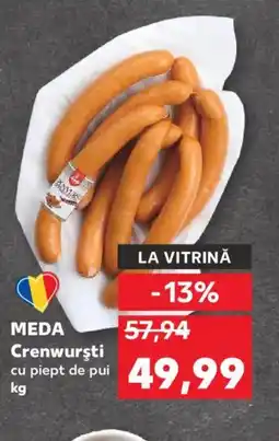 Kaufland MEDA Crenwursti Ofertă