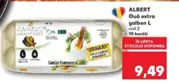 Kaufland ALBERT Ouă extra galben L Ofertă