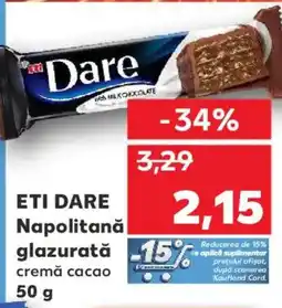 Kaufland ETI DARE Napolitană glazurată Ofertă