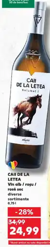 Kaufland CAII DE LA LETEA Vin alb / roşu / rosé sec Ofertă