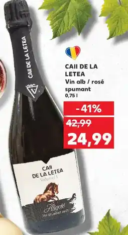Kaufland CAII DE LA LETEA Vin alb / rosé spumant Ofertă