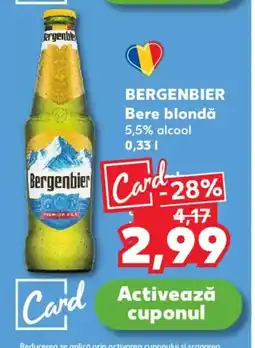 Kaufland BERGENBIER Bere blondă Ofertă