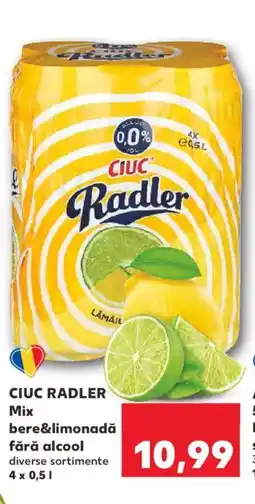 Kaufland CIUC RADLER Mix bere&limonadǎ fără alcool Ofertă