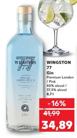 Kaufland WINGSTON 77 Gin Ofertă