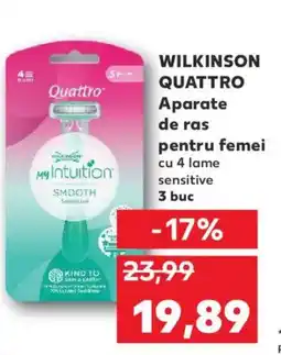 Kaufland WILKINSON QUATTRO Aparate de ras pentru femei Ofertă